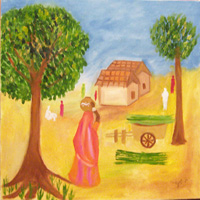 Oil on canvas, Landscape